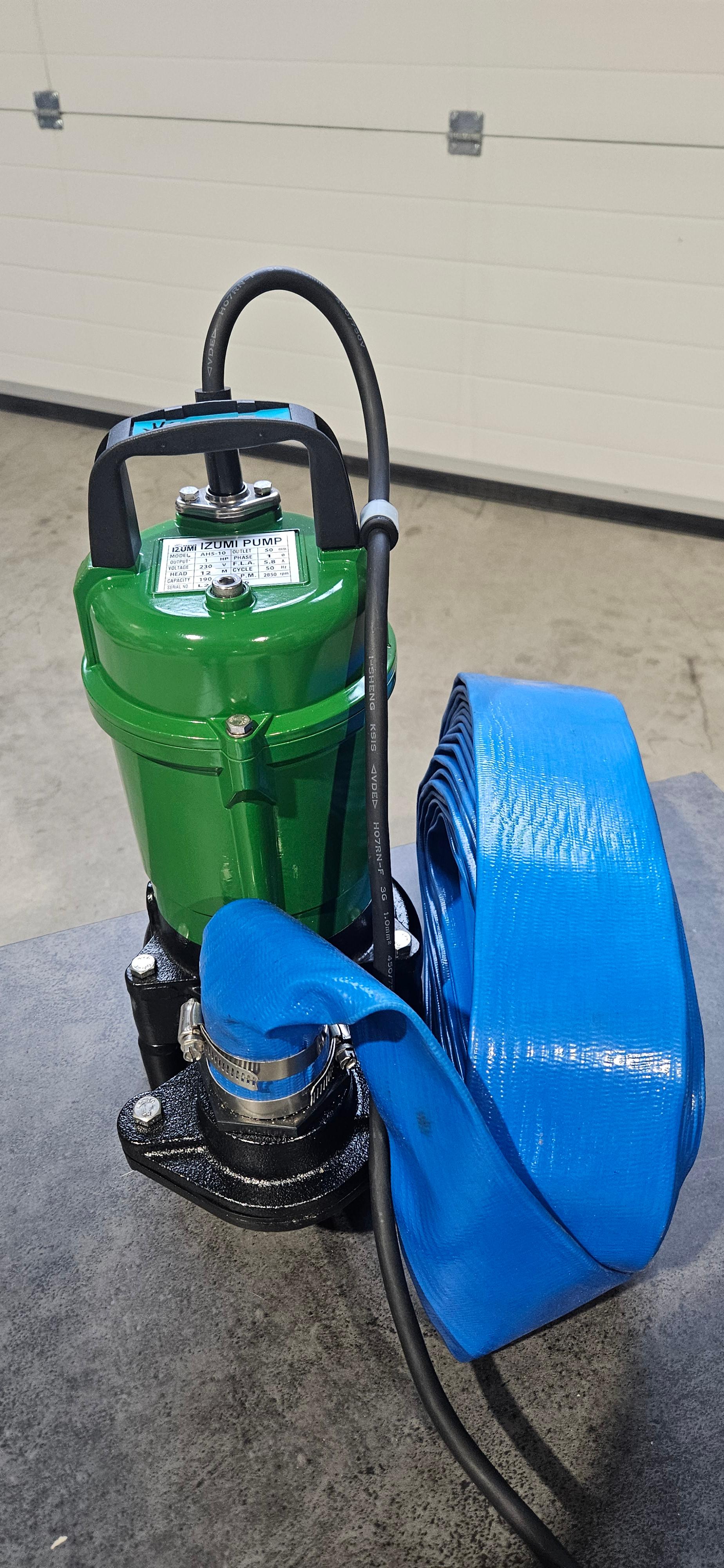 Dykkpumpe Izumi AHS-10 med 10 m slange
